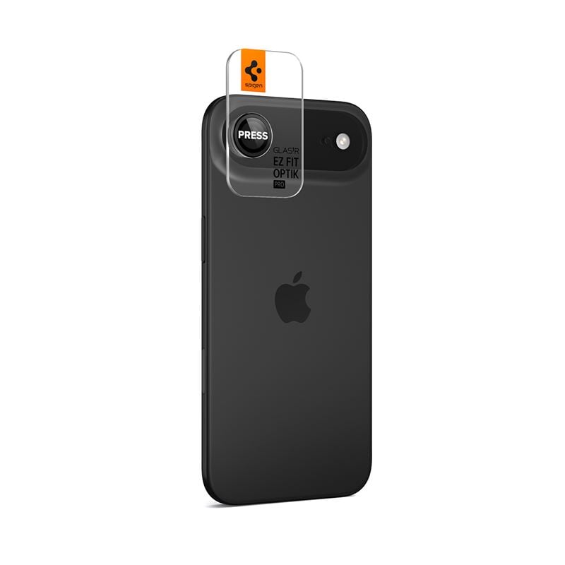 Spigen Glass tR EZ Fit Optik Pro 2 Pack, black - iPhone Air