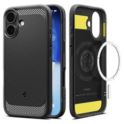 Spigen Rugged Armor MagSafe, matná čierna - iPhone 17