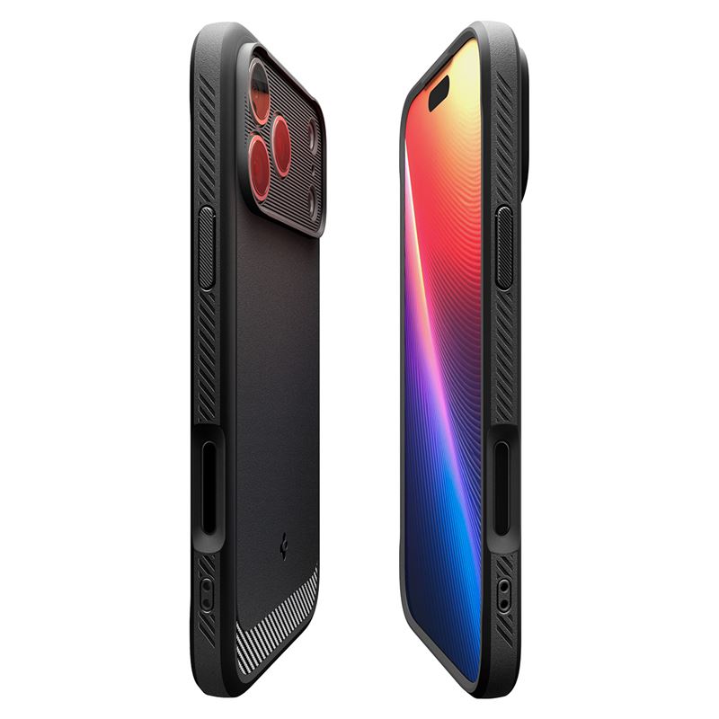 Spigen Rugged Armor MagSafe, matte black - iPhone 17 Pro