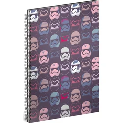 Spirálový blok Star Wars – Pattern, linkovaný, A5