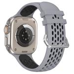 Športový remienok Cubenest pre Apple Watch Sport Band GREY s čiernou (42-49 mm)
