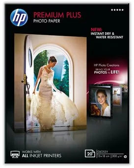 SPP HP Premium Plus Glossy Photo Paper - lesklý, 20 listů 13x18