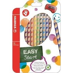 STABILO Barevná pastelka "Easycolours", HB, trojhranná, pro praváky, 12ks/ bal.  
