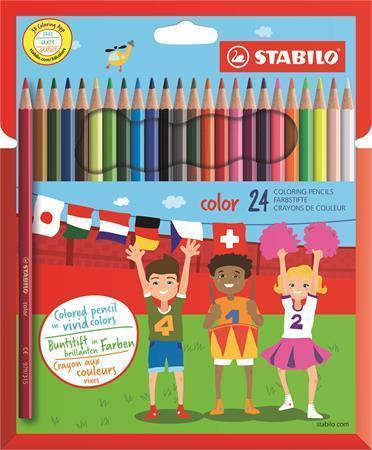 STABILO Barevné pastelky "Color", šestihranné, 24 různých barev