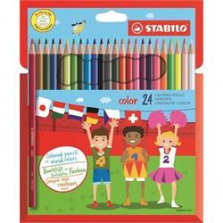 STABILO Barevné pastelky "Color", šestihranné, 24 různých barev