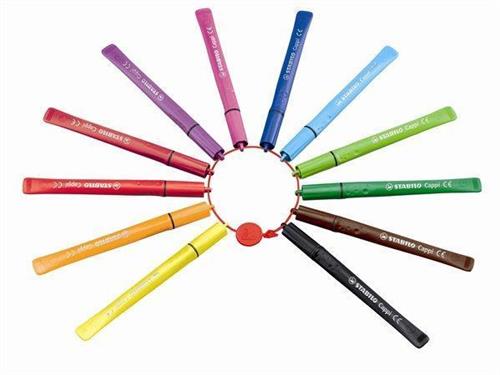 STABILO Fix "Cappi", mix barev, 1mm, 12ks/bal.