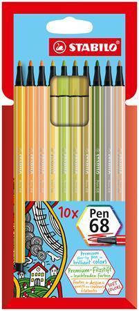 STABILO Fixy "Pen 68", 10 barev, 1 mm 6810-22