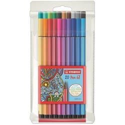 STABILO Fixy "Pen 68", 20 barev, 1mm