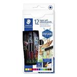 STAEDTLER Barevné pastelky "Design Journey Super Soft", sada 12 barev, šestihranná