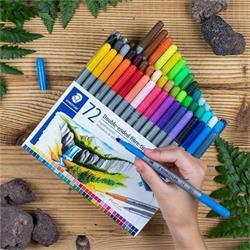 STAEDTLER Fixy "Design Journey", 72 různých barev, sada, oboustranné, 0,8/3,0 mm