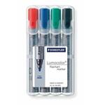 STAEDTLER Flipchartový popisovač "Lumocolor 356", sada, 4 farby, zúžený hrot