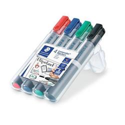 STAEDTLER Flipchartový popisovač "Lumocolor 356", sada, 4 farby, zúžený hrot