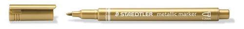 STAEDTLER Metalický popisovač, 1-2mm, kuželový hrot, zlatá