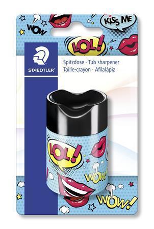 STAEDTLER Ořezávátko "Comic", mix motivů, 1 otvor, se zásobníkem