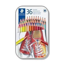 STAEDTLER Pastelky, 36 různých barev, sada, šestihranné