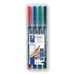 STAEDTLER Permanentní popisovač "Lumocolor 313", 4 barvy, 0,4mm