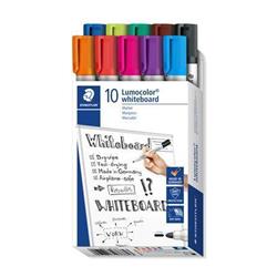 STAEDTLER Popisovače na bílou tabuli "Lumocolor 351", 10 barev, 2 mm, kulatý hrot 351 B10