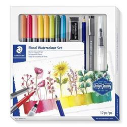 STAEDTLER Štetcové popisovače "Design Journey Floral", 8 farieb, sada, obojstranné 61 3001-1
