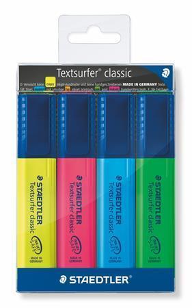 STAEDTLER Zvýrazňovač "Textsurfer classic 364", 4 barvy, 1-5mm