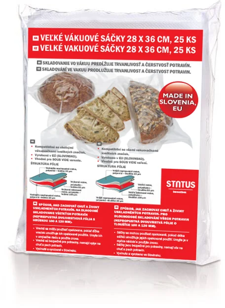 Status 176210 Vákuové vrecká PREMIUM, 280 x 360 mm, 25 ks