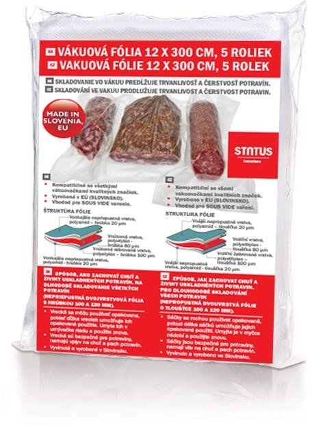 Status 176212 Vákuová fólia PREMIUM, 120 x 3000 mm, 5 kotúčov