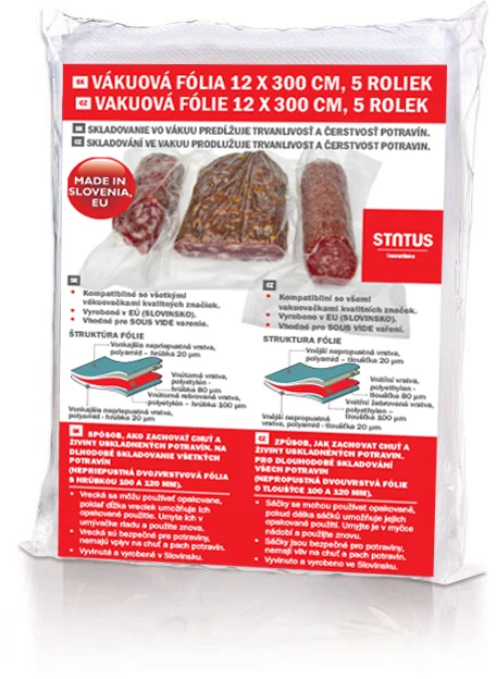Status 176212 Vákuová fólia PREMIUM, 120 x 3000 mm, 5 kotúčov