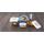 Status 4 dielny set vaku boxov SKLO, biely STA 181021