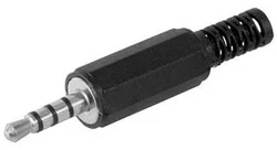 Stereo jack 3,5 mm M čierny