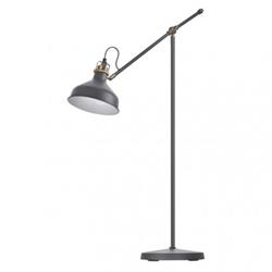 Stojacia lampa ARTHUR na žiarovku E27, 150 cm, tmavosivá