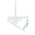 Stolná lampa CONNECT IT CLIP 2 s klipom BIELA