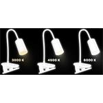Stolná lampa CONNECT IT CLIP 2 s klipom BIELA