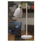 Stolná lampa JULIAN pre žiarovku E27, biela