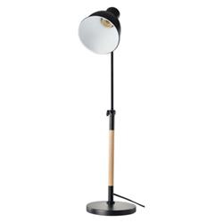 Stolná lampa WINSTON pre žiarovku E27, čierna