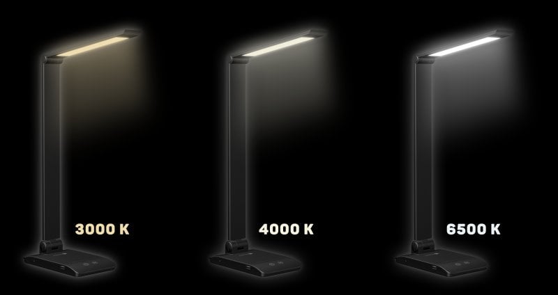 Stolná LED lampa CONNECT IT BRIGHT, ČIERNA