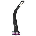 Stolná LED lampa IMMAX CORELLA čierna + strieborné prvky