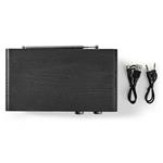 Stolné rádio NEDIS/ DAB+/ FM/ 1,3"/ napájanie z batérie/ digitálne/ 4,5 W/ budík/ čierne