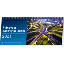 Stolní kalendář Plánovací daňový 2024, 33 × 14,5 cm