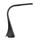 Stolní lampa IMMAX Leather Black s displejem, černá