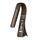 Stolní lampa IMMAX Leather Brown s displejem, hnědá