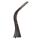 Stolní lampa IMMAX Leather Brown s displejem, hnědá