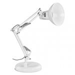 Stolová lampa DUSTIN pre žiarovku E27, biela