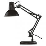 Stolová lampa DUSTIN pre žiarovku E27, čierna