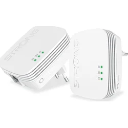 Strong sada 2 adaptérů Powerline 600 DUO MINI/ 600 Mbit/s/ 1x LAN/ biela