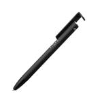 Stylus pero 3 v 1 so stojanom FIXED Pen, antibakteriálny povrch, hliníkové telo, čierna farba