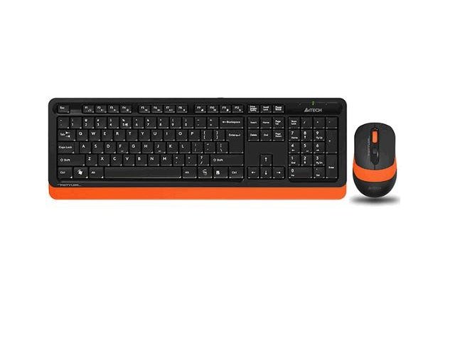 Súprava klávesnice a myši A4tech FG1010 FSTYLER, bezdrôtová, oranžová