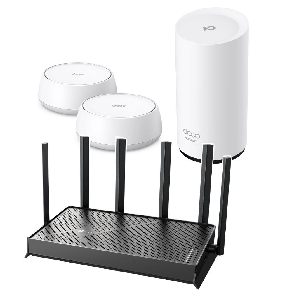 Súprava TP-Link Archer BE400+BE25+BE25-Outdoor Mesh (Wi-Fi 7)