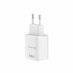 Swissten adaptér Edge GaN 45W, bílý  