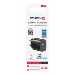 Swissten adaptér GaN 30W, bílý  