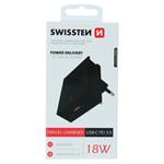 Swissten adaptér PD 18W, černý  