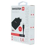 Swissten adaptér Smart IC 1× USB + Lightning, černý  